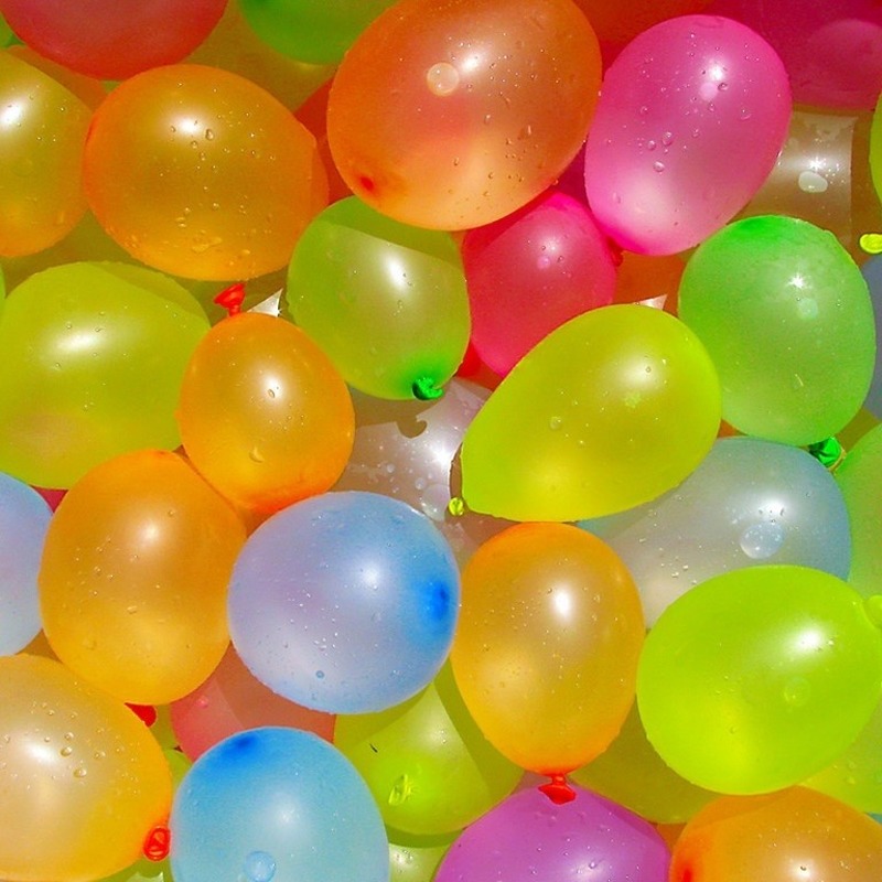 100x Gekleurde waterbommetjes ballonnen