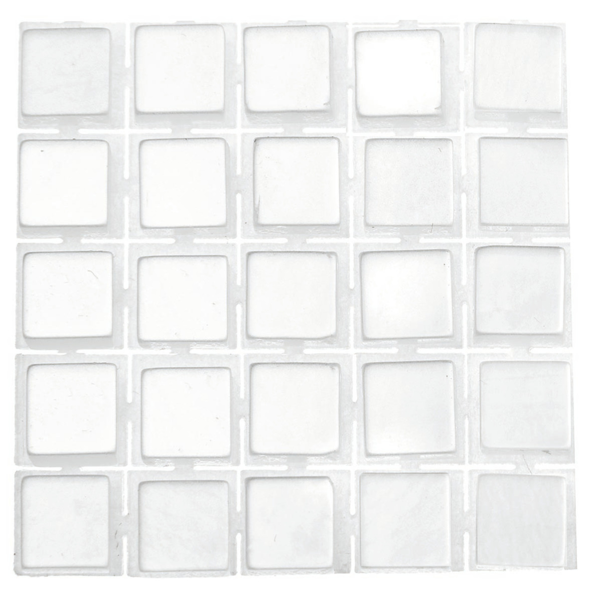 119x stuks mozaieken maken steentjes-tegels kleur wit 5 x 5 x 2 mm
