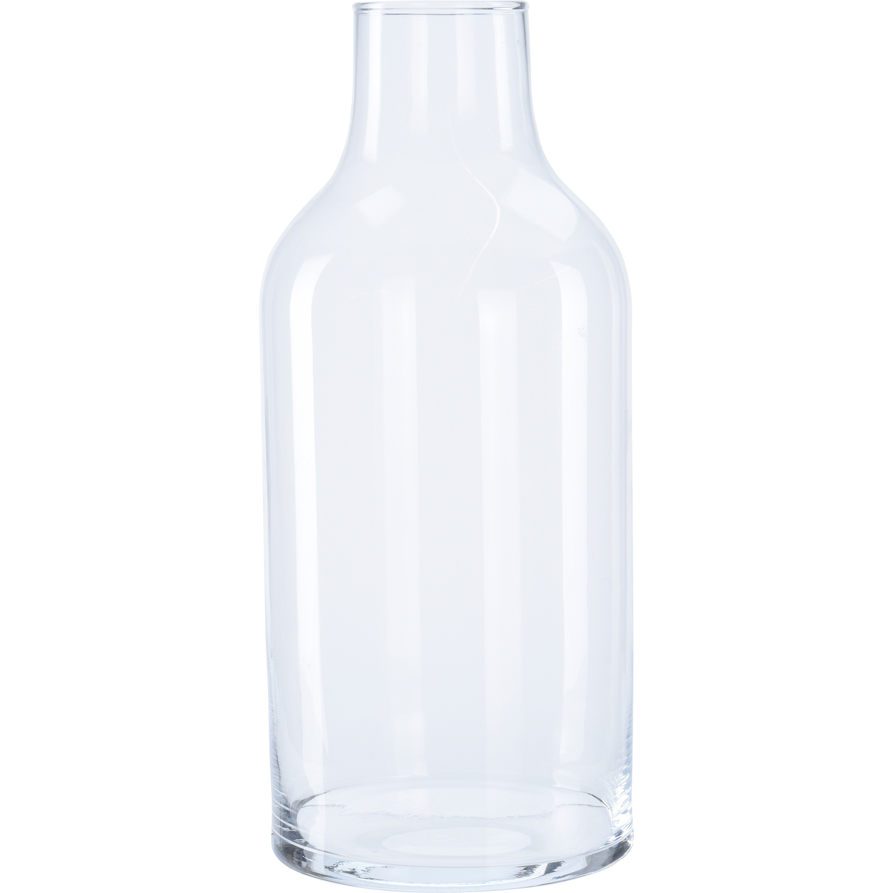1x Glazen fles vaas/vazen 15,5 x 35 cm transparant 4900 ml