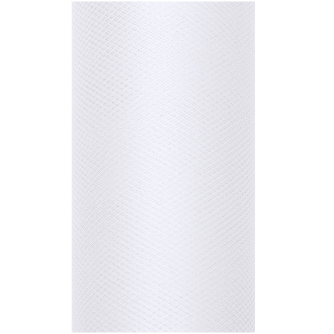 1x Hobby/decoratie witte tule stof op rol 15 cm x 9 meter