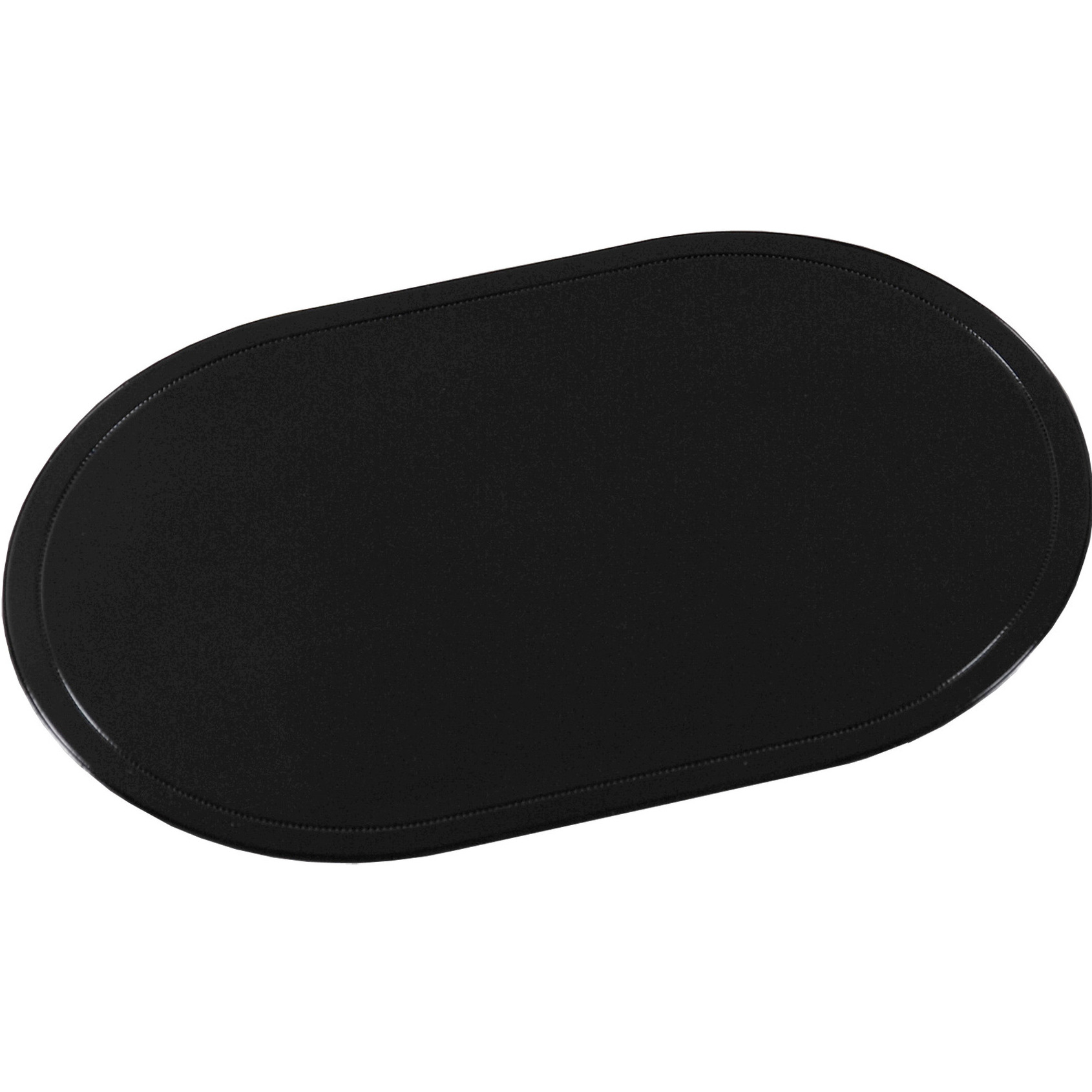 1x Ovale placemats zwart 28 x 44 cm