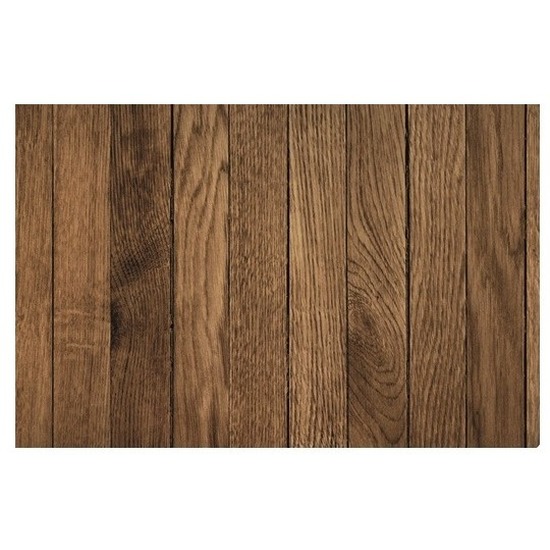 1x Placemat bruine houten vloer print 44 cm