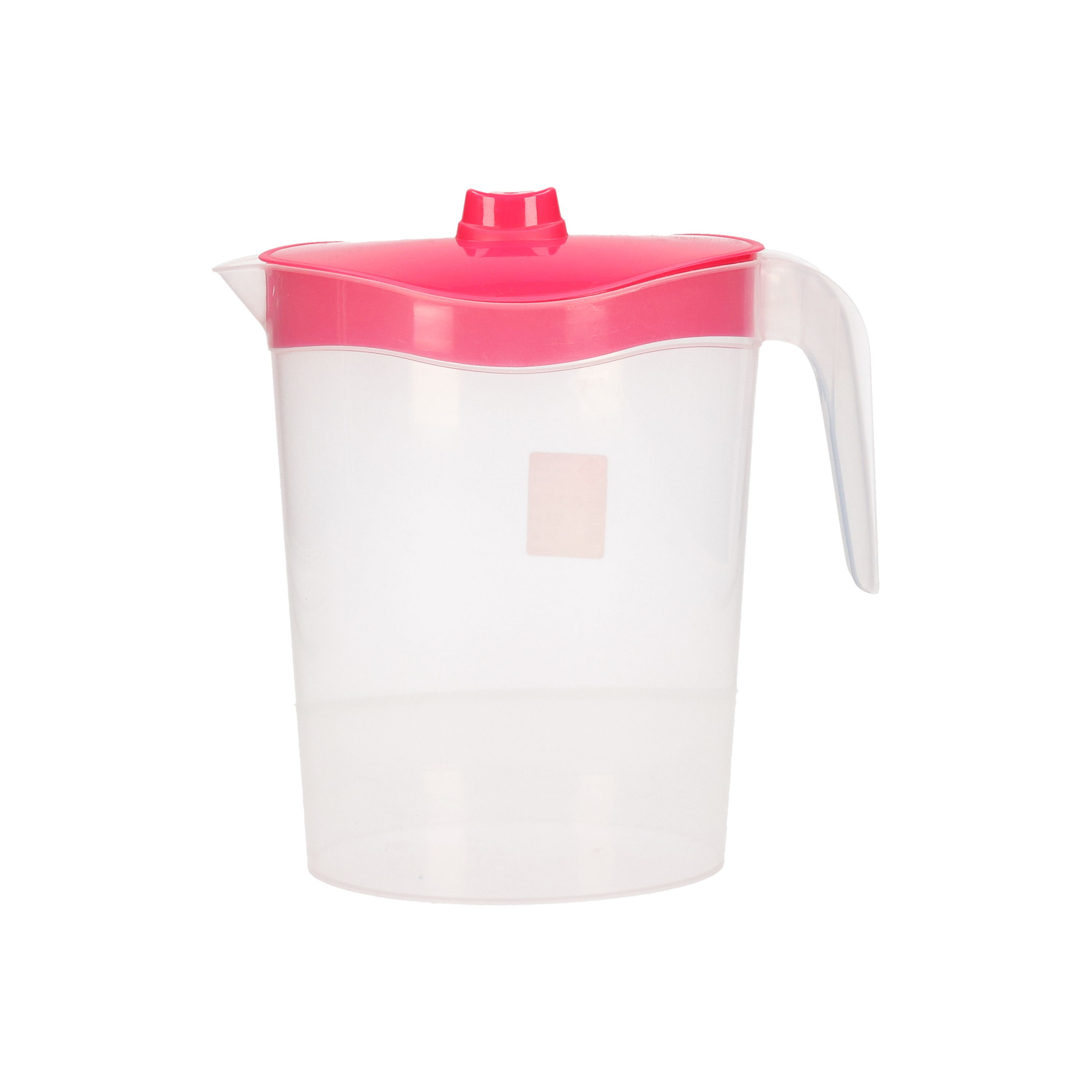 1x Waterkannen/sapkannen met roze deksel 2,5 liter kunststof