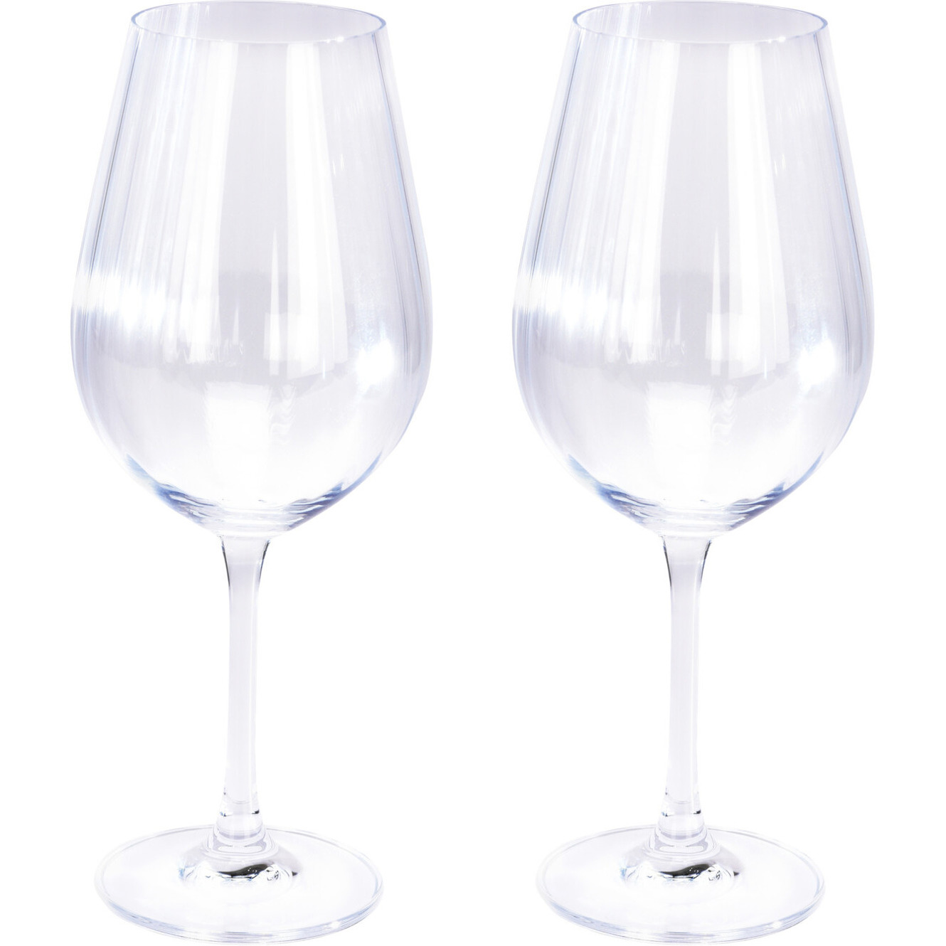 2x Witte wijnglazen 52 cl/520 ml van kristalglas