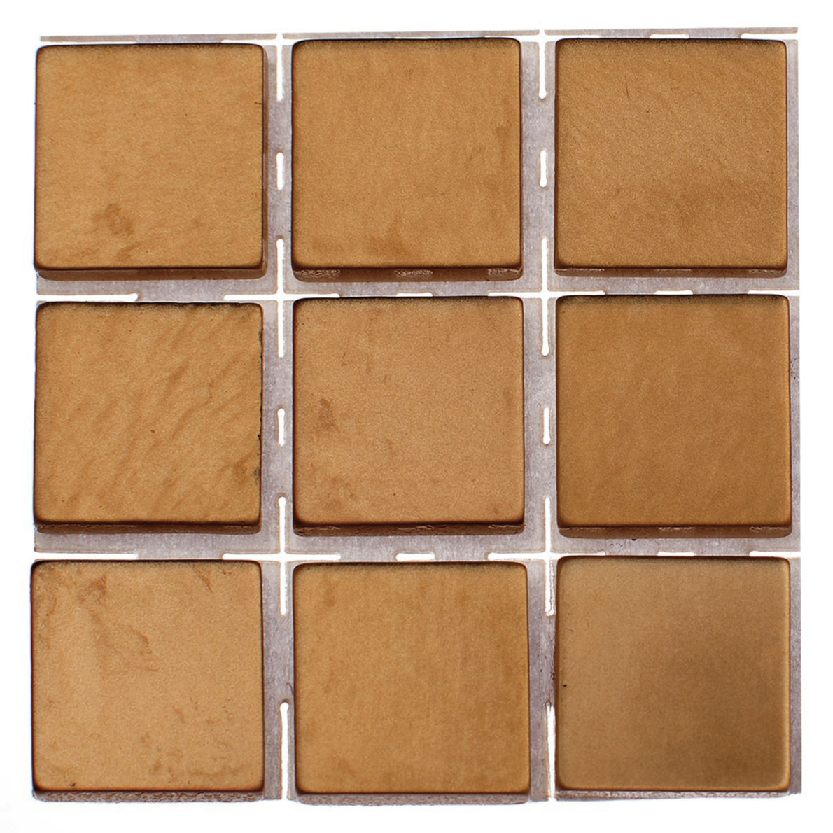63x stuks mozaieken maken steentjes-tegels kleur brons 10 x 10 x 2 mm