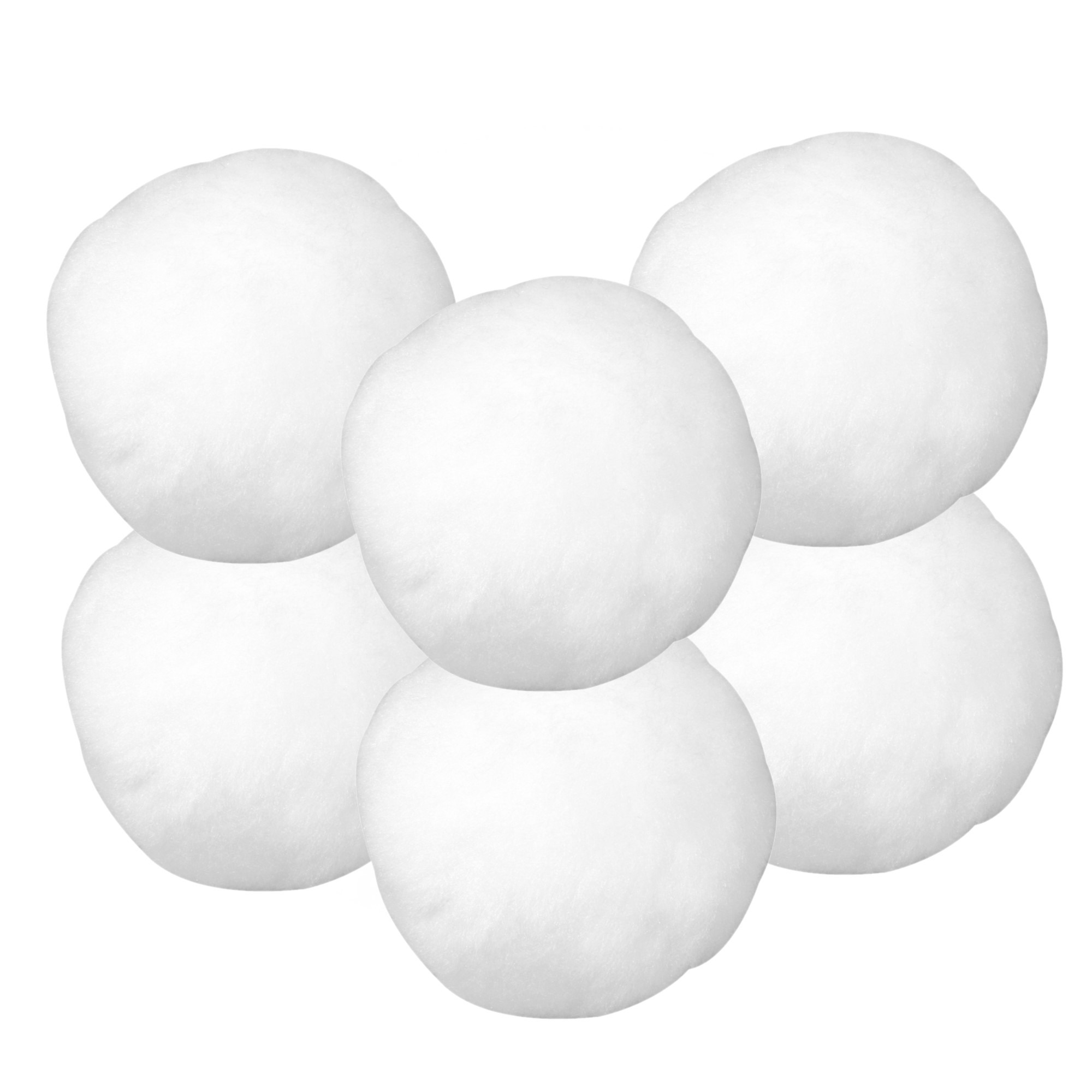 6x stuks Kunst sneeuwballen 7,5 cm sneeuw deco versiering