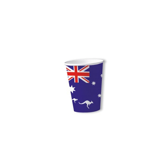 Australie vlag wegwerp bekers 8x stuks