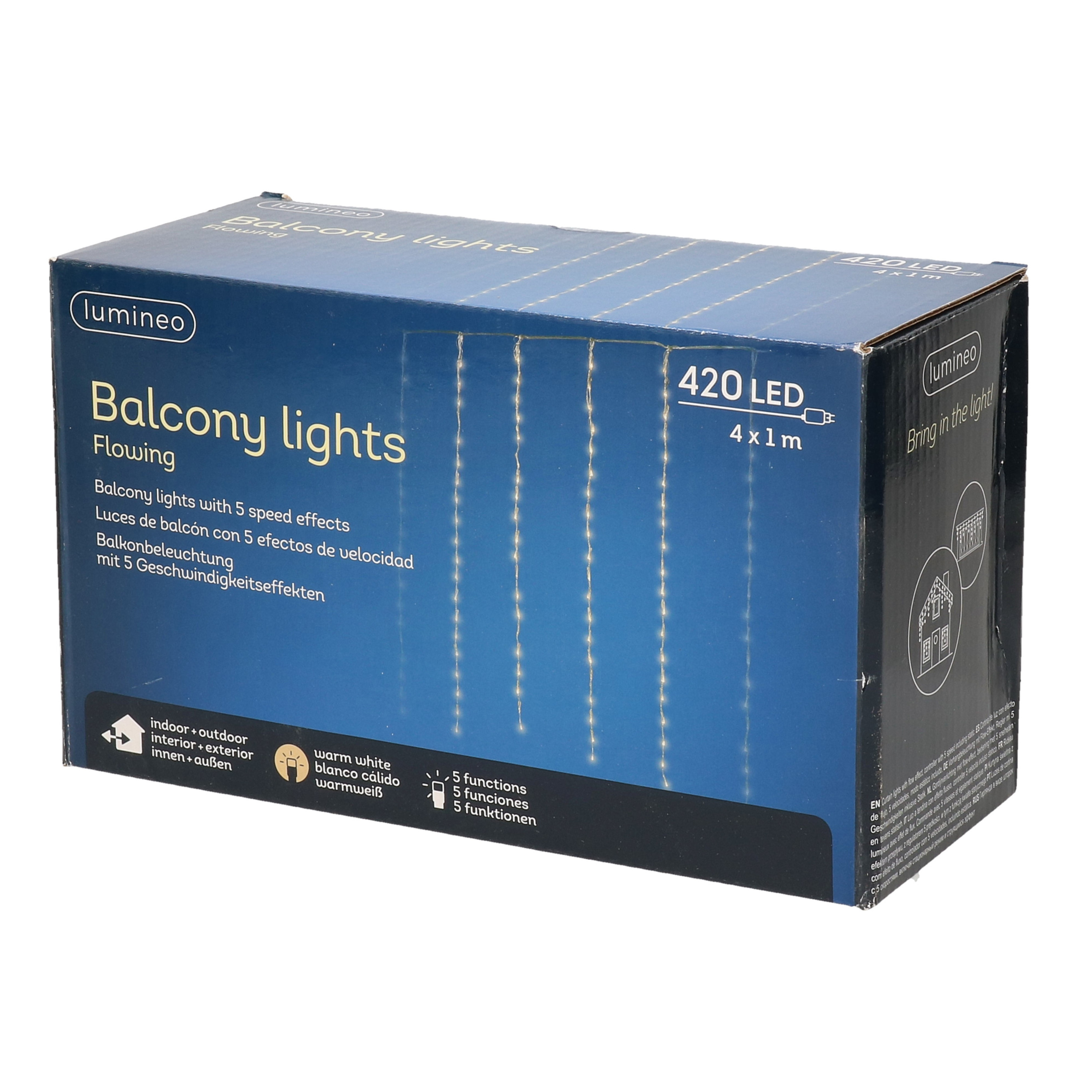 Balkonverlichting warm wit 420 lampjes