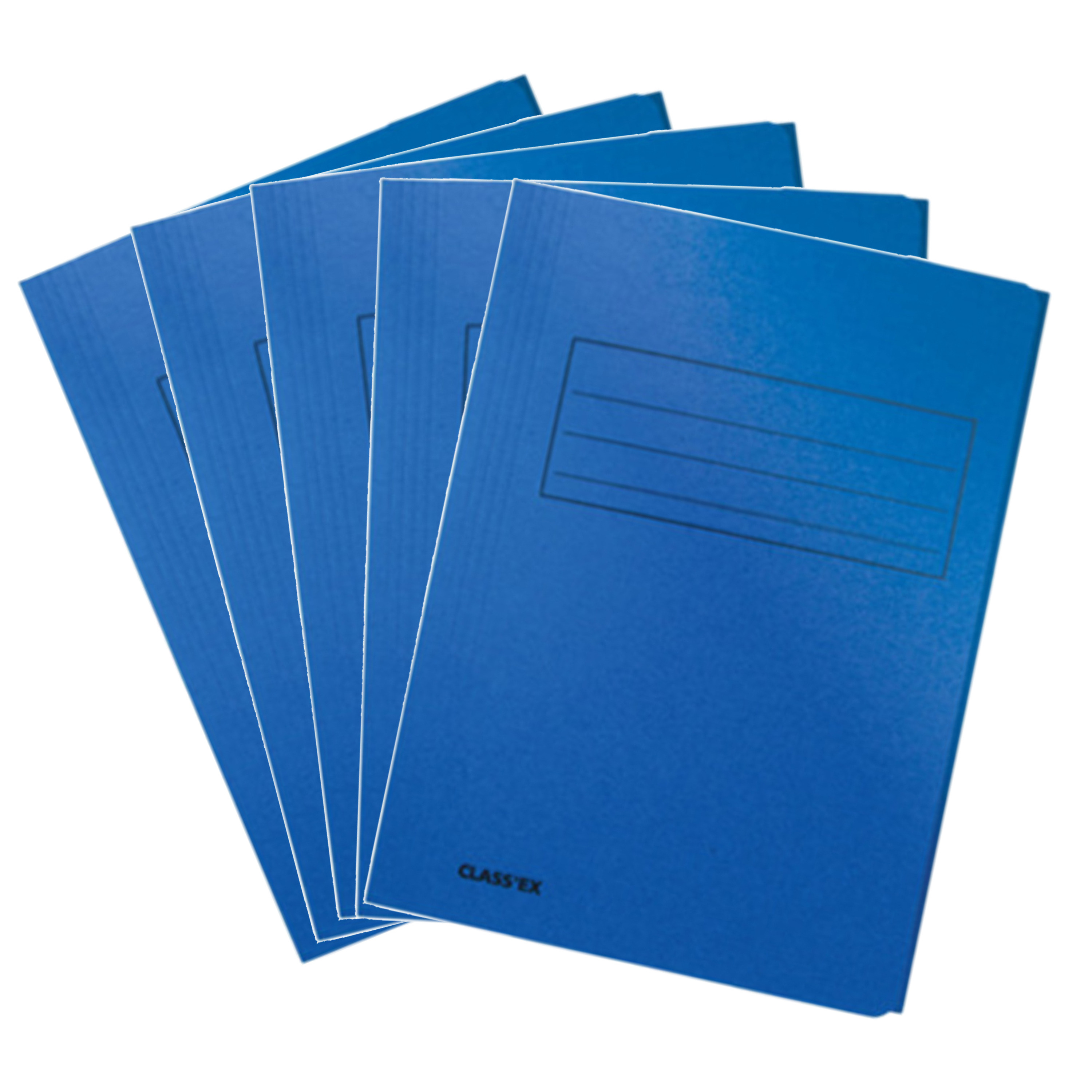 Blauwe dossiermappen voor A4 10x