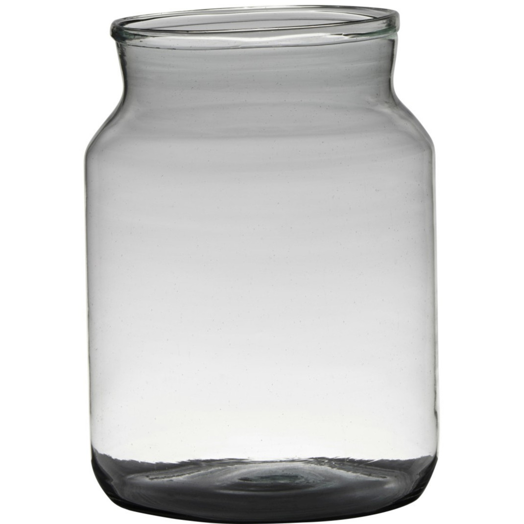 Bloemenvaas van gerecycled glas 30 x 21 cm