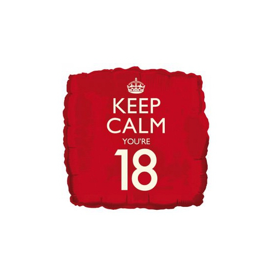 Cadeau ballon keep calm your 18