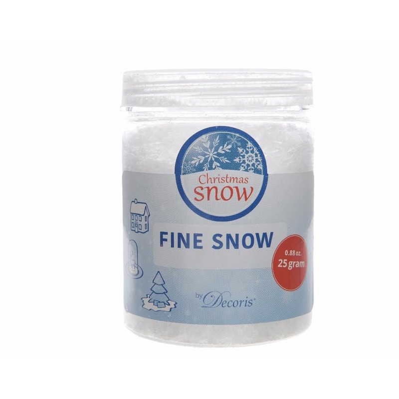 Fijne deco sneeuw voor de kerstboom 25 gram