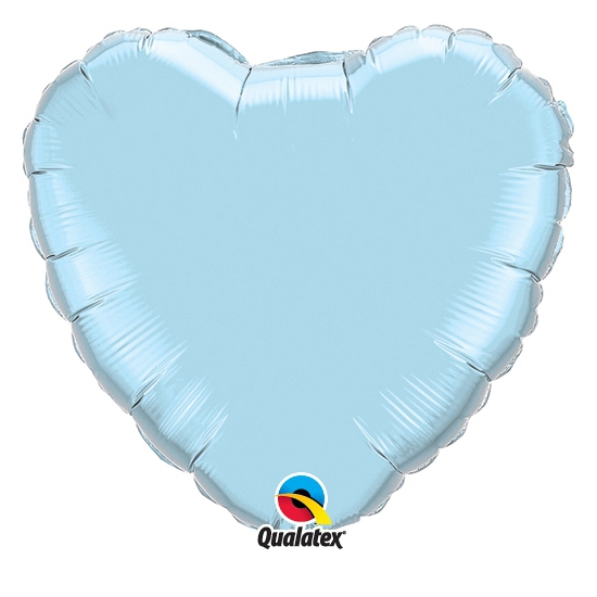 Folieballon blauw hart 45 cm