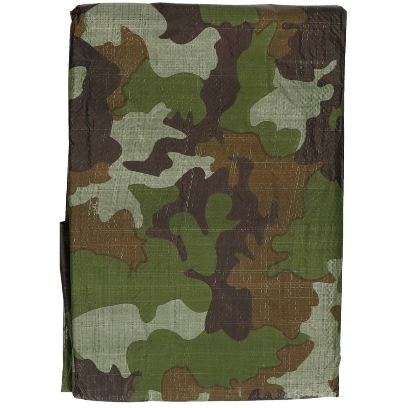 Groen camouflage afdekzeil - dekzeil 2 x 3 meter