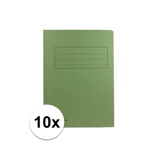 Groene dossiermappen voor A4 10x