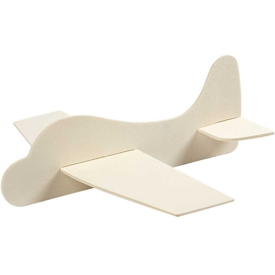 Houten speelgoed vliegtuig 21.5x25.5 cm