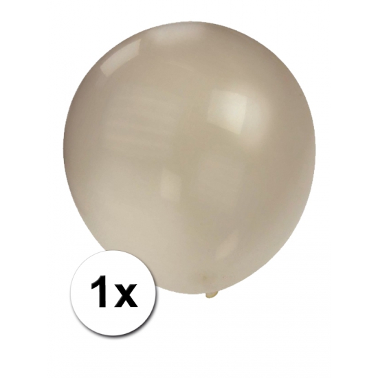 Jumbo ballon zilver metallic 90 cm