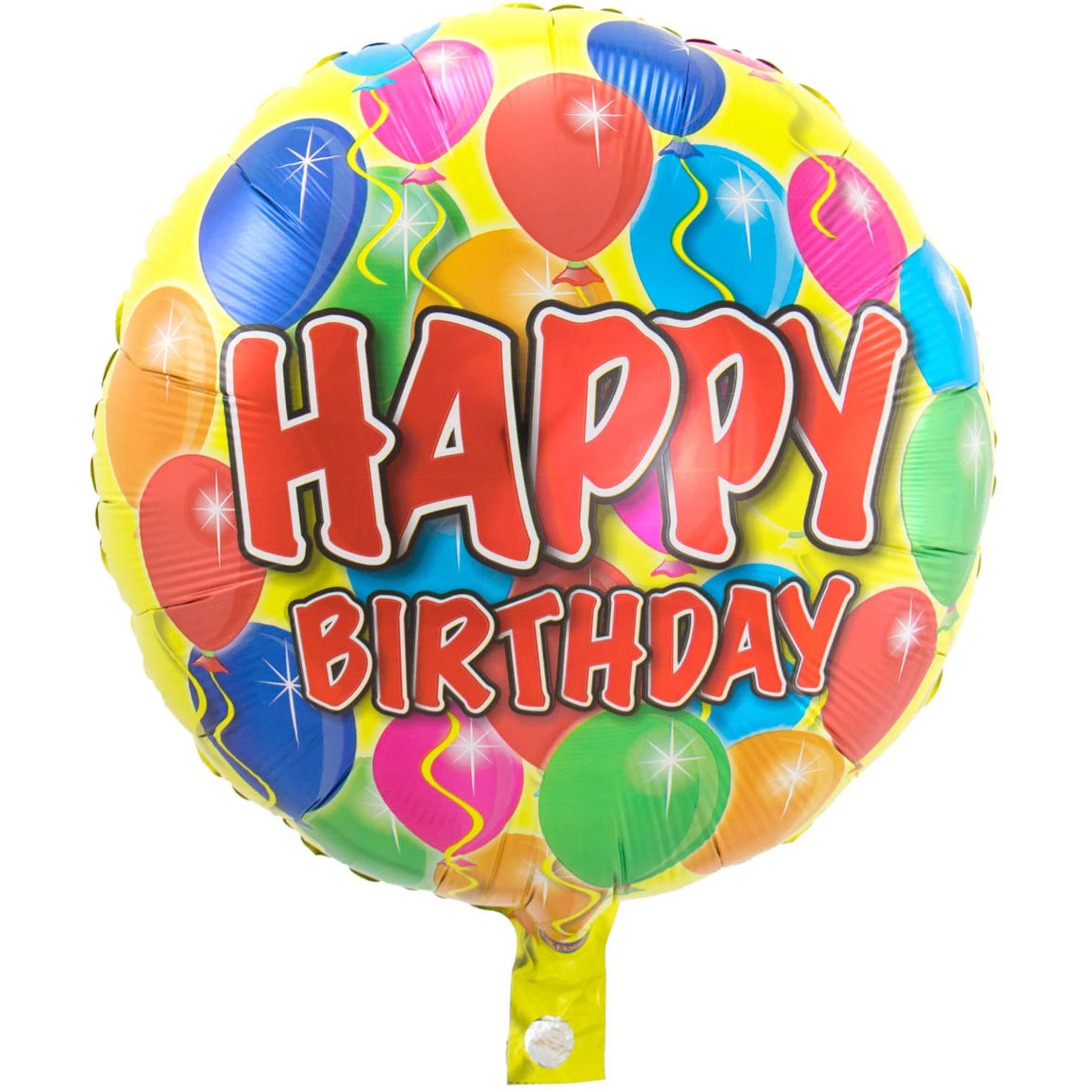 Kado ballon met helium Happy Birthday ballonnen 45 cm
