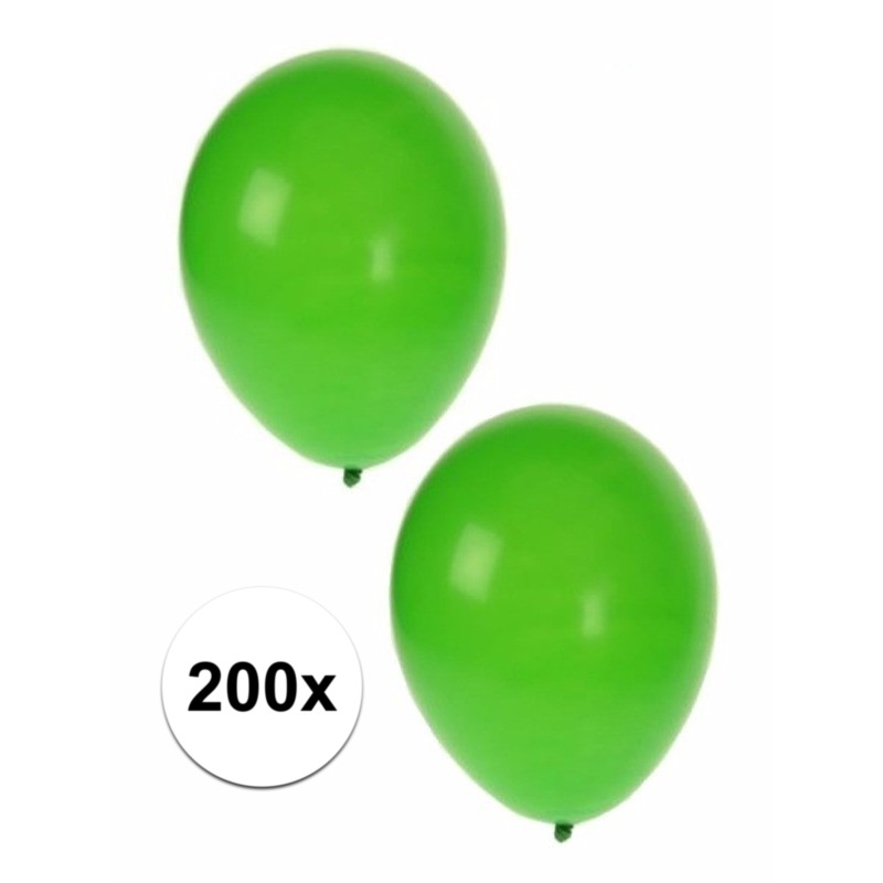 Knal groene feest ballonnen 200 st