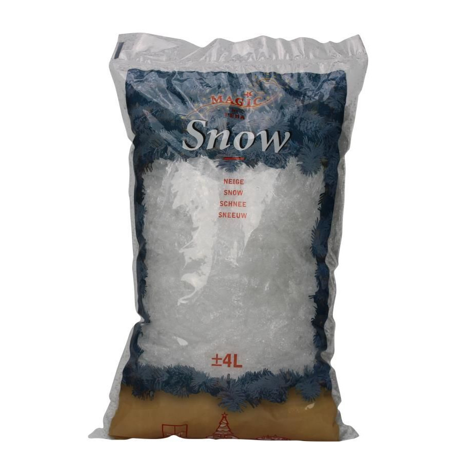 Kunst sneeuw vlokjes 4 liter in zak
