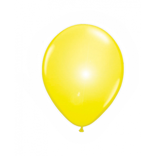 LED licht ballonnen geel 5x stuks