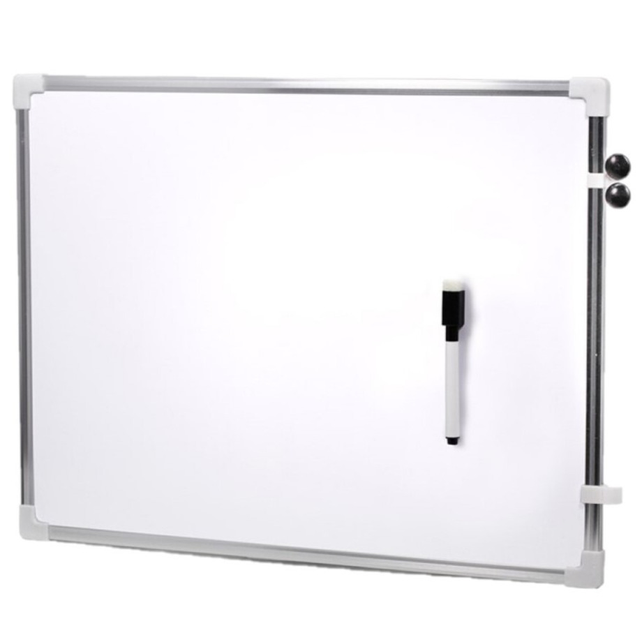 Magnetisch whiteboard met marker met wisser 80 x 60 cm
