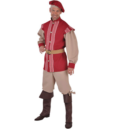 Ontaarden Flikkeren Vervuild Middeleeuws carnavals kostuum heren | Hobbymax - de online hobby winkel