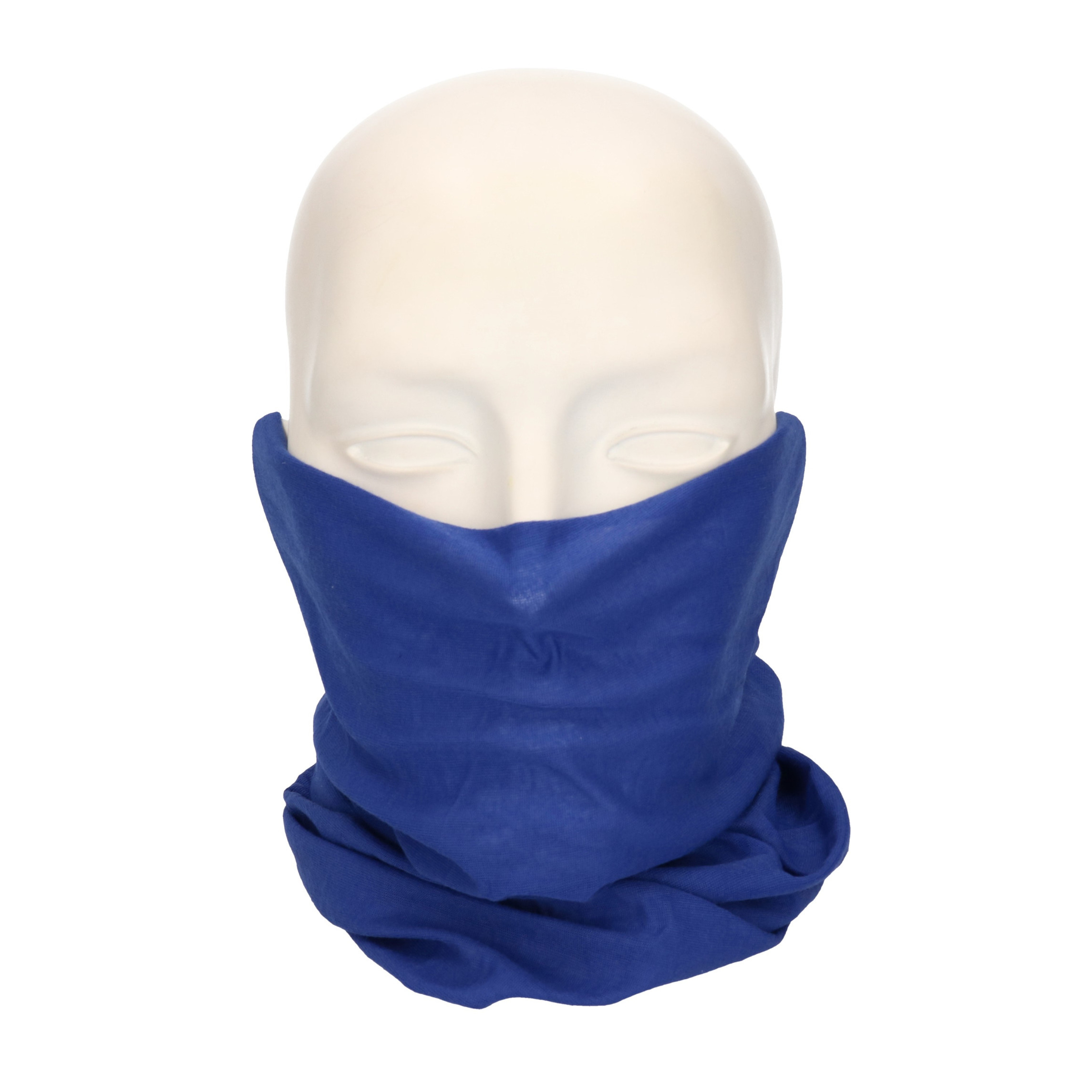 Multifunctionele morf sjaal indigo blauw