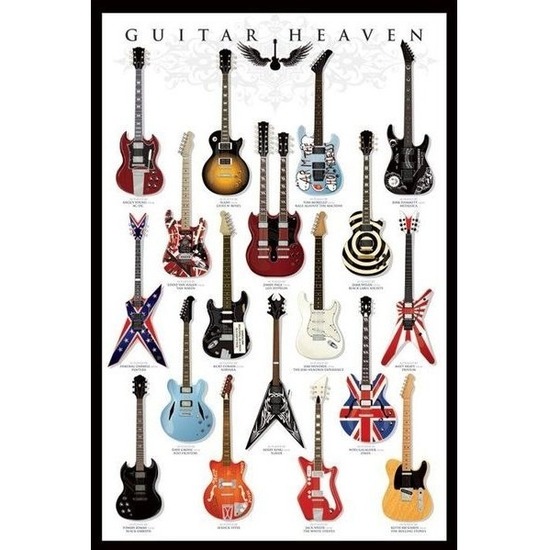 Muur decoratie Guitar Heaven poster