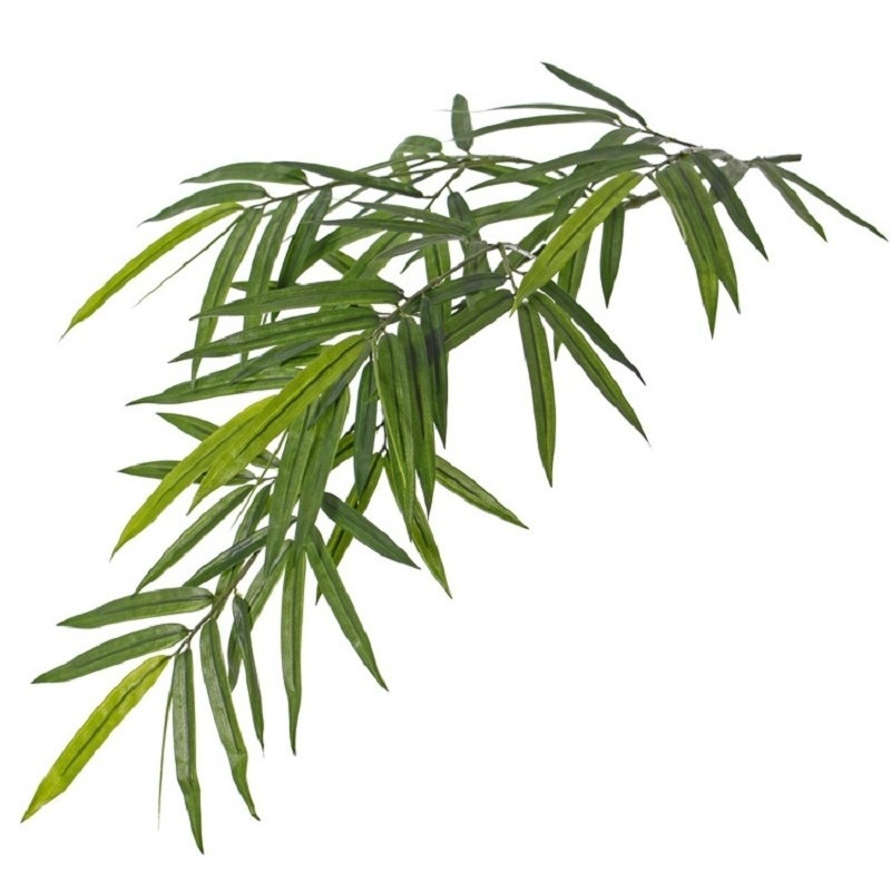 Namaak Bamboe kunstplant tak groen 82 cm voor buiten-outdoor