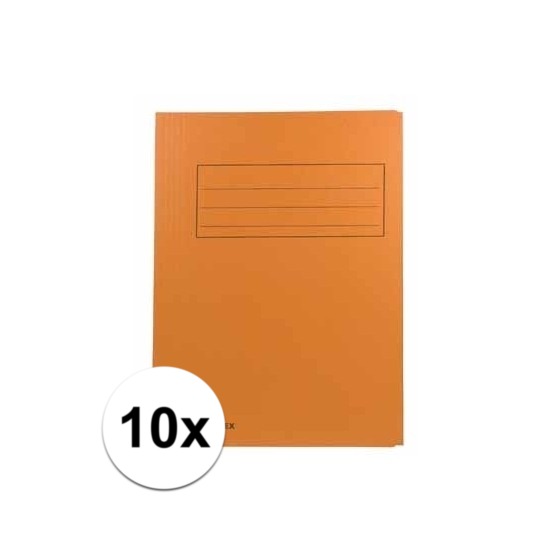 Oranje dossiermappen voor A4 10x