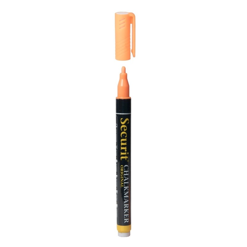 Oranje krijtstift ronde punt 1-2 mm