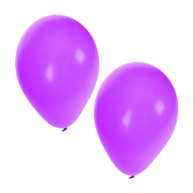 Paarse feest ballonnen, 100 st