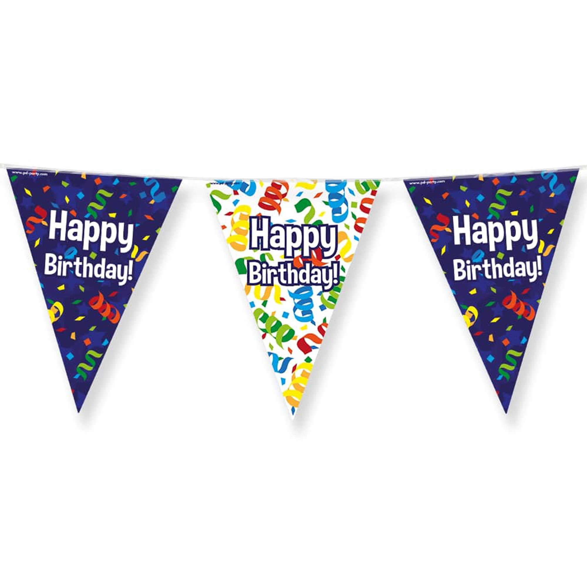 Paperdreams Vlaggenlijn Happy birthday-verjaardags feest 10m