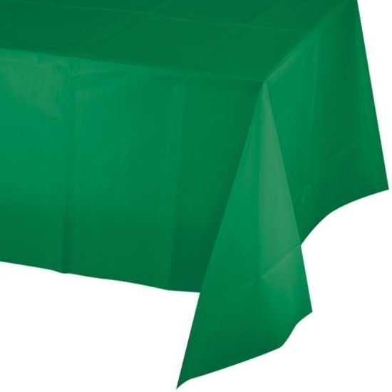 Plastic tafelkleed groen 137 x 274 cm