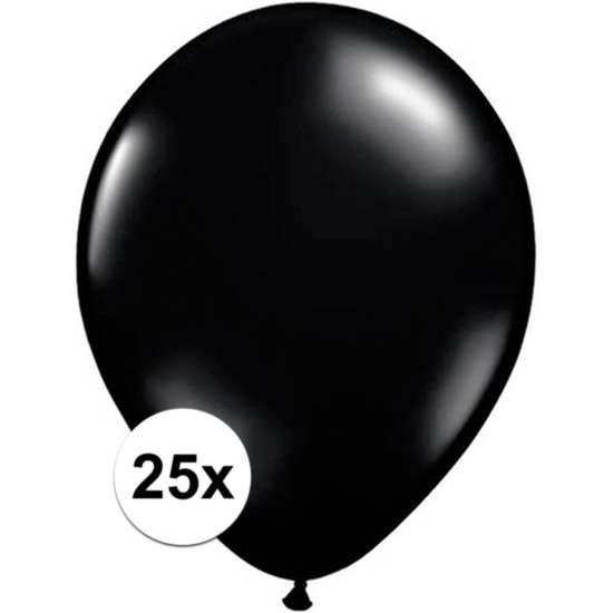 Qualatex zwarte ballonnen 25 stuks