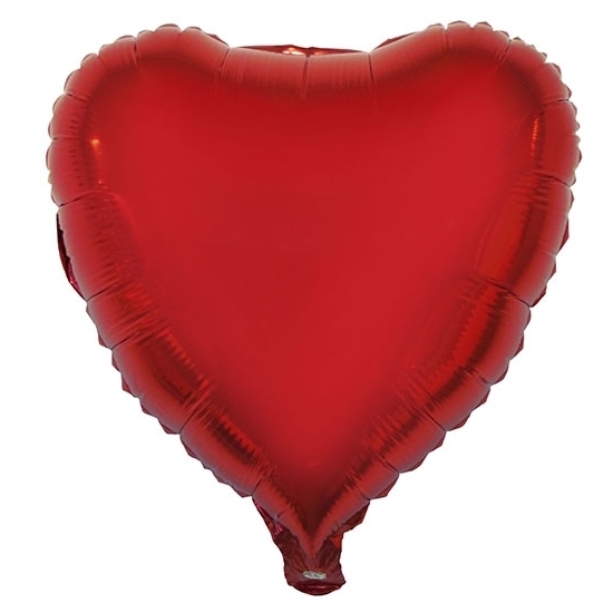 Rode hartjes folieballonnen 52 cm