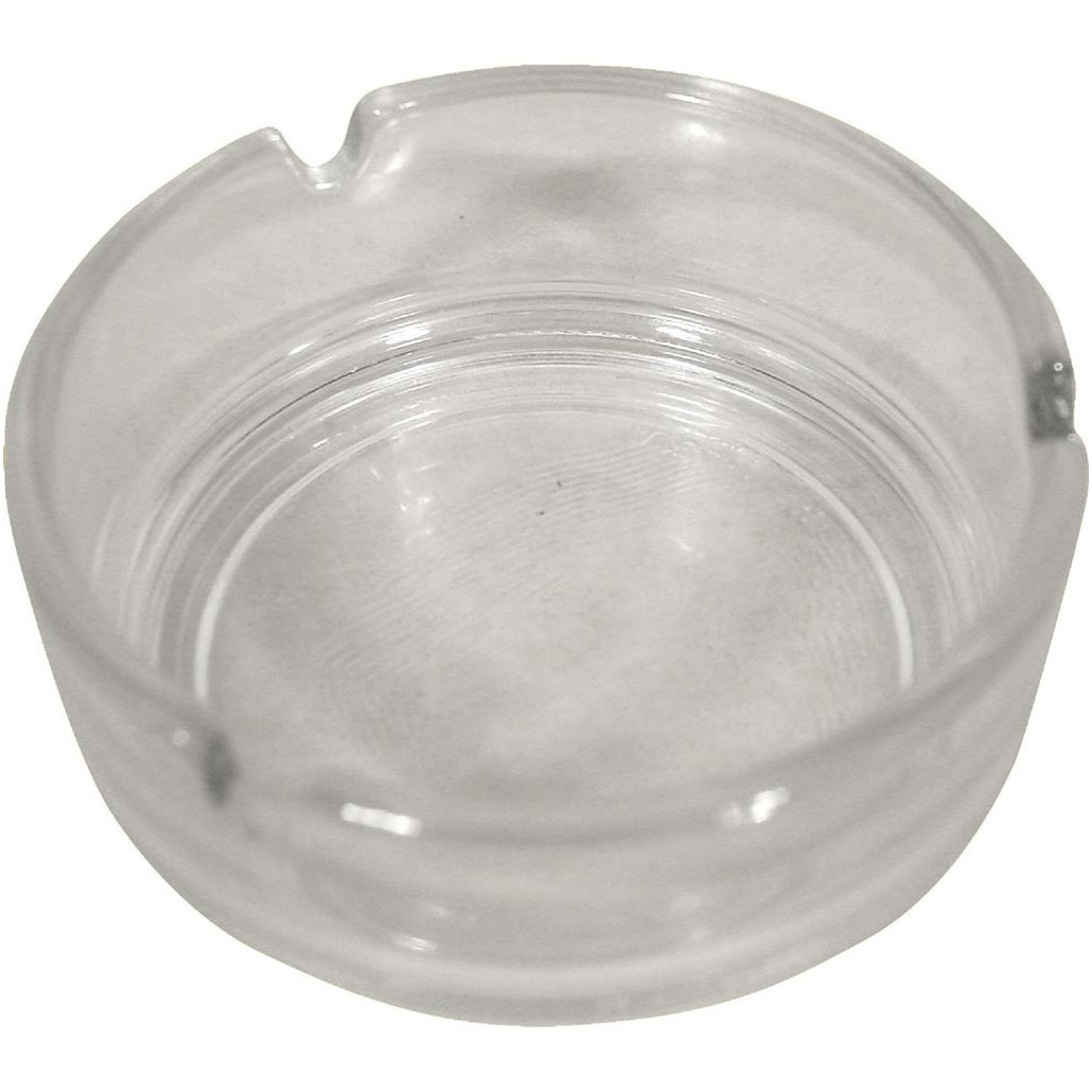 Ronde asbak van glas 11 cm