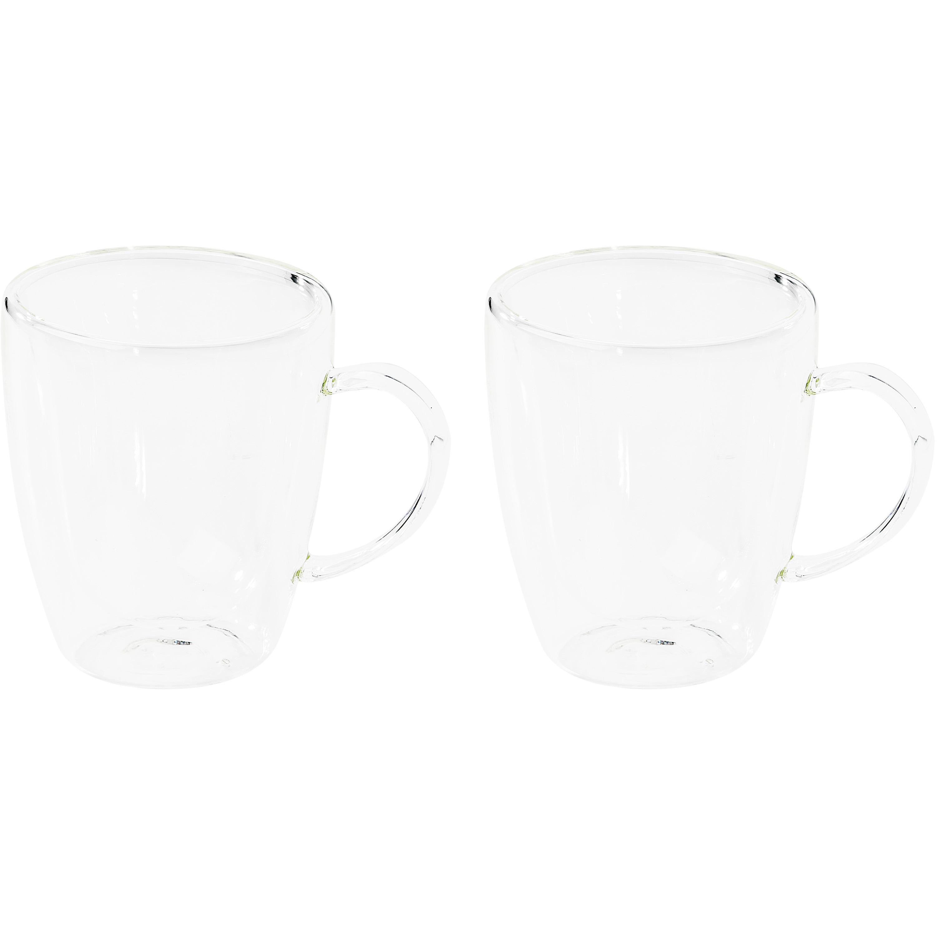 Set van 2x dubbelwandige koffieglazen - cappuccino glazen 270 ml