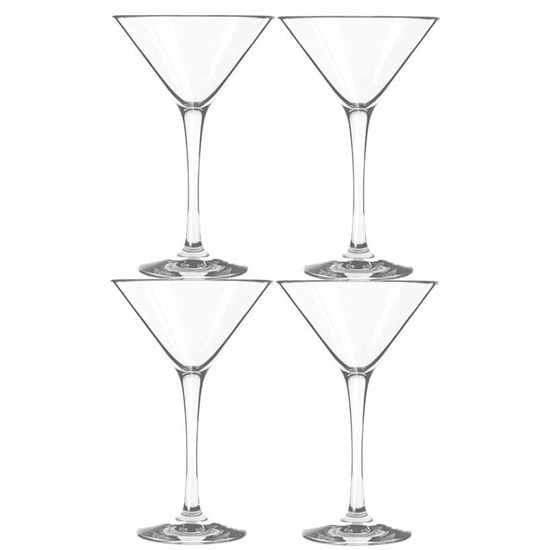 Stevige cocktail/martini glazen 25 cl 4 stuks