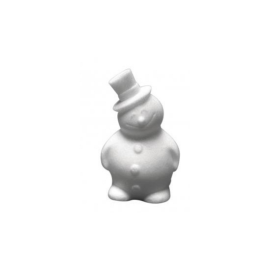 Styrofoam sneeuwman 17 cm