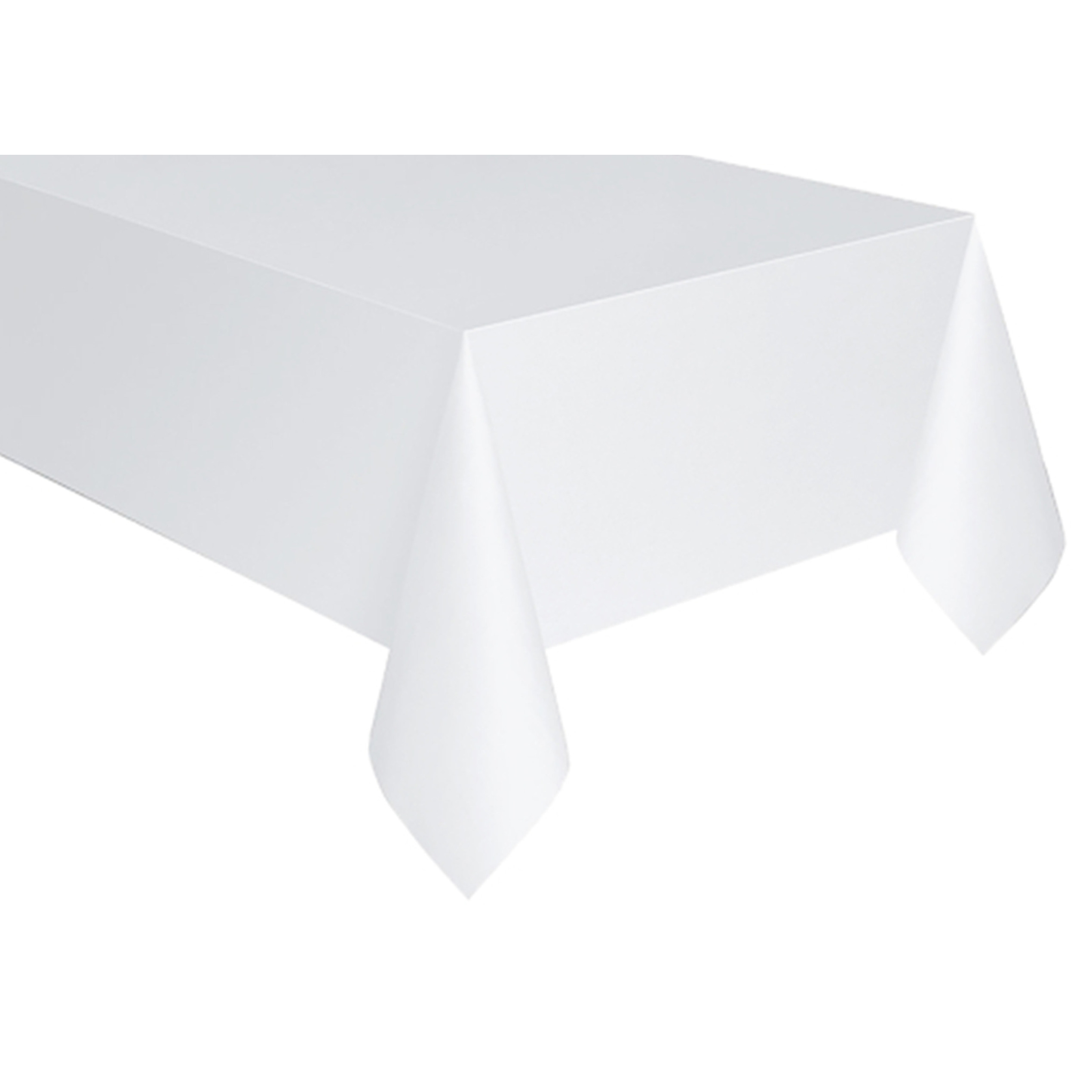 Tafelkleed-tafellaken wit 140 x 170 cm polyester Bruiloft tafelkleden