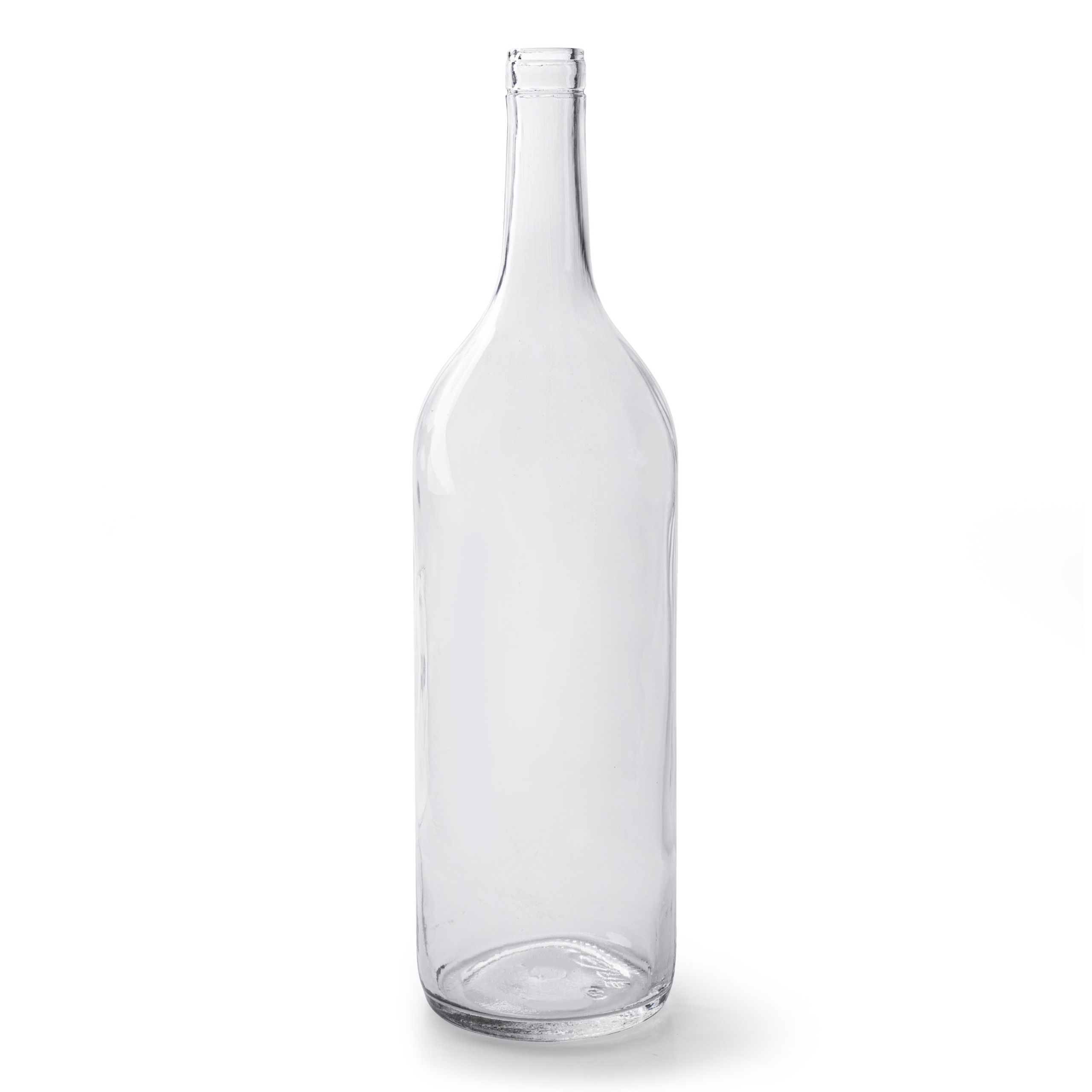 Transparante fles vaas/vazen van glas 13 x 42 cm