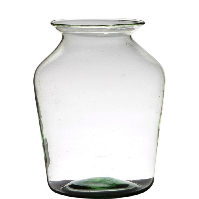 Transparante luxe grote vaas/vazen van glas 36 x 24 cm