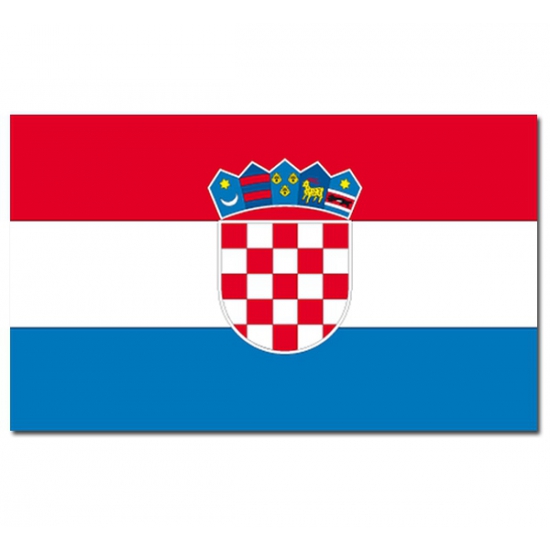 Missie speelplaats pakket Landen thema vlag Kroatie 90 x 150 cm | Hobbymax - de online hobby winkel