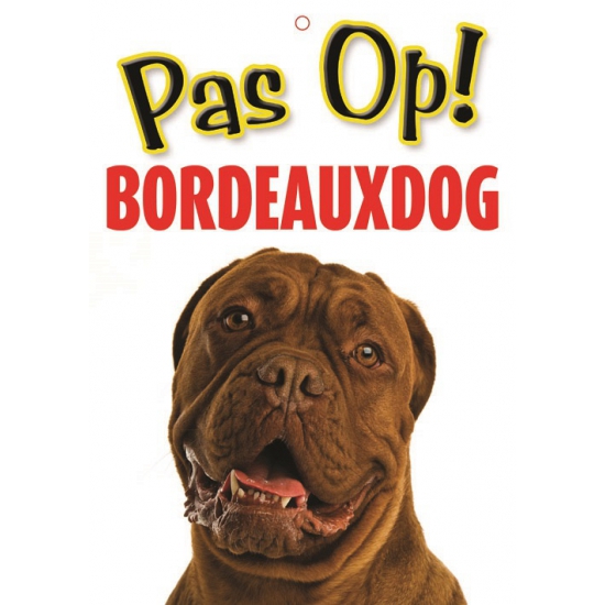 Waakbord Bordeauxdog hond