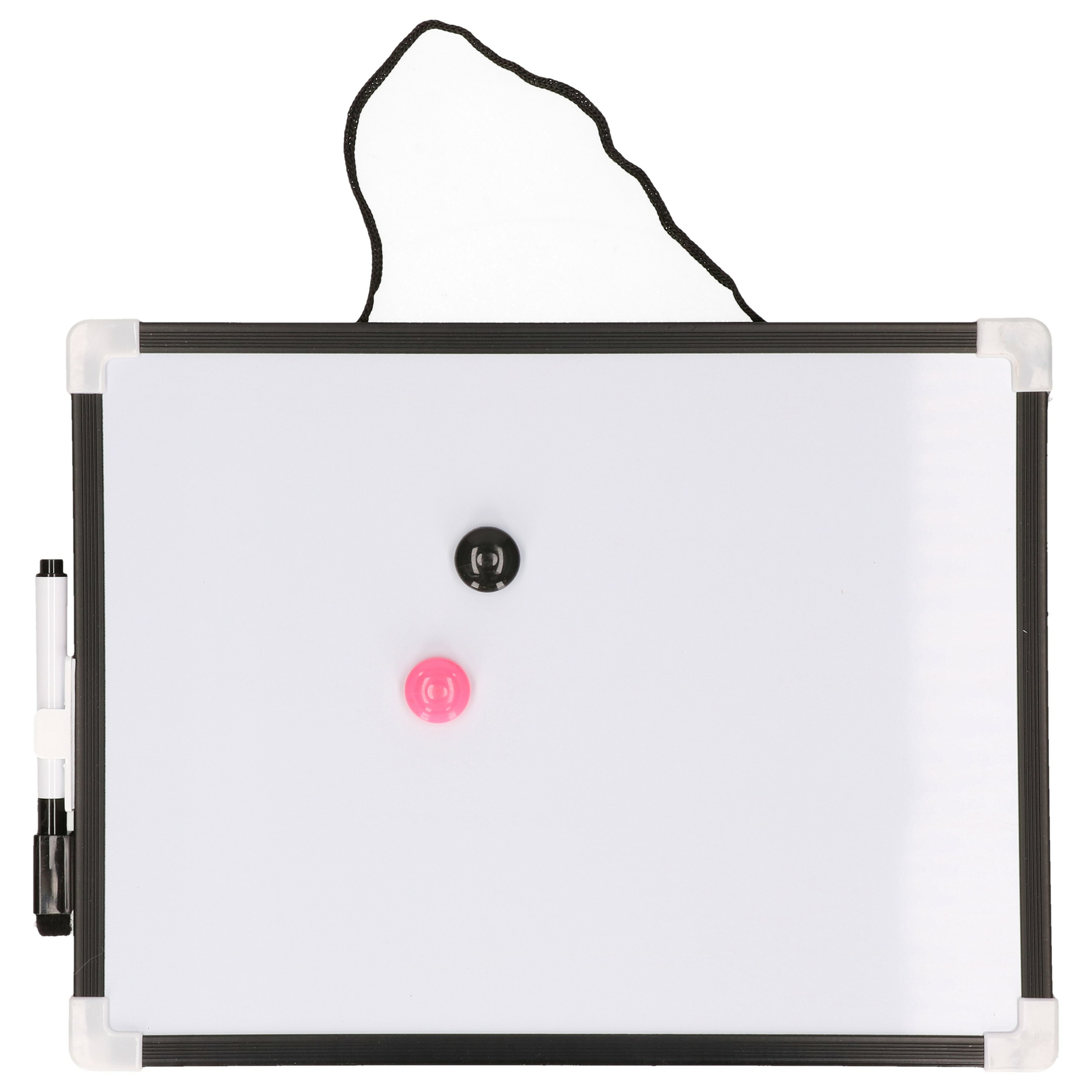 Whiteboard-memobord magnetisch met marker en magneten 21 x 30 cm
