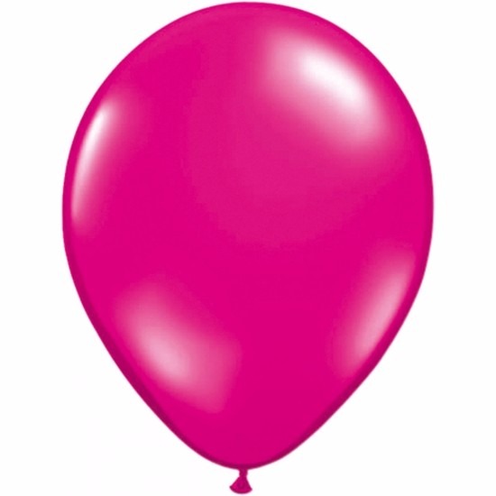 Zakje 25 magenta roze party ballonnen