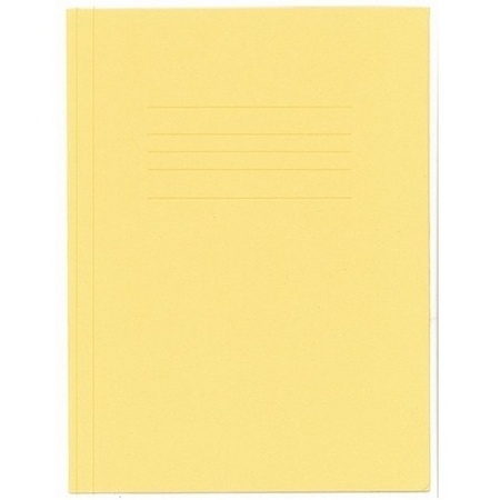 Opbergmappen folio formaat geel 10 stuks
