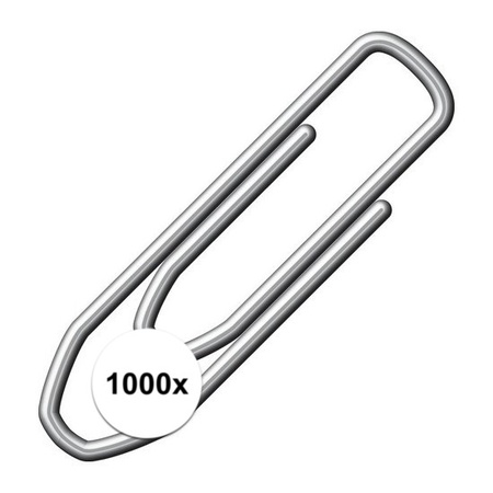 1000 pcs paperclips 21 mm